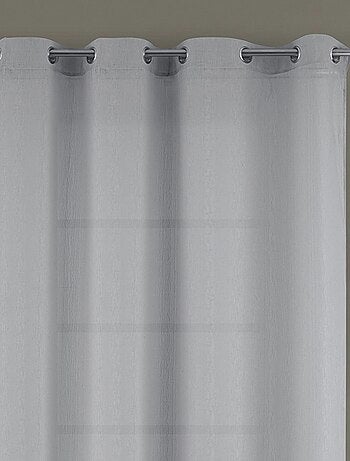 Visillo con Ojales Tejido con Relieve Efecto Arrugado