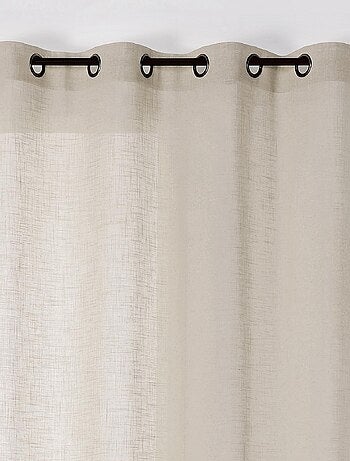 Visillo con Ojetes Efecto Lino