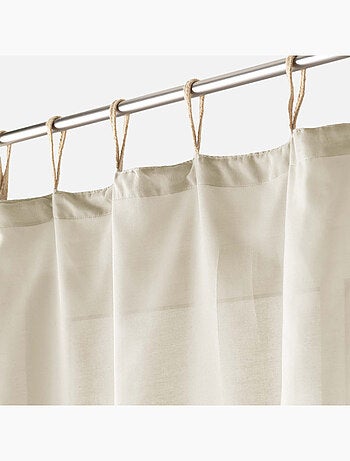 Visillo con presillas liso