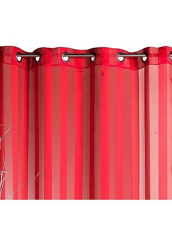 Visillo confeccionado a rayas