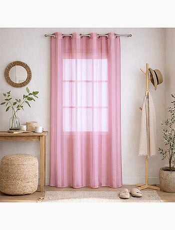 Visillo confeccionado a rayas