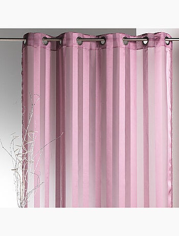 Visillo confeccionado a rayas