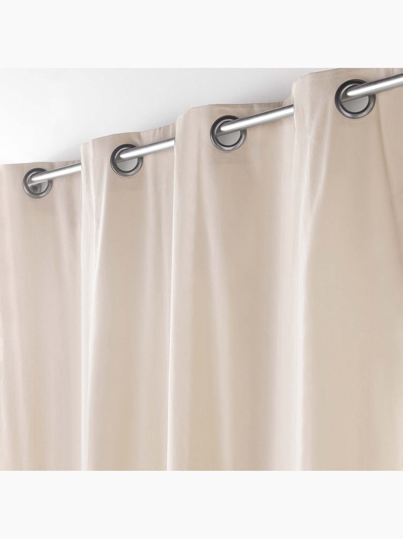 Visillo de decoración de poliéster/algodón reciclado Beige claro - Kiabi