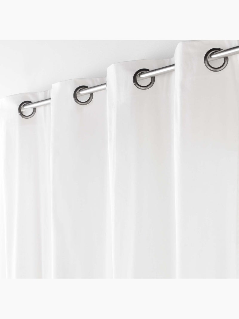 Visillo de decoración de poliéster/algodón reciclado Blanco - Kiabi