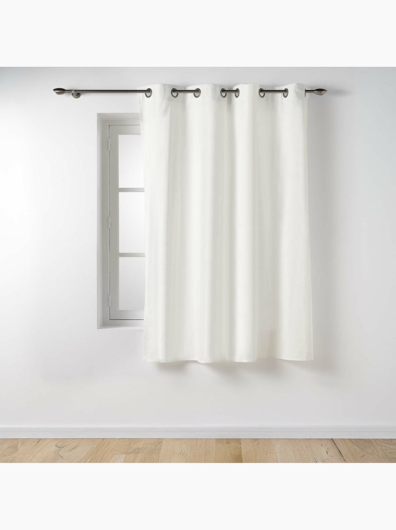 Visillo de decoración de poliéster/algodón reciclado Blanco - Kiabi