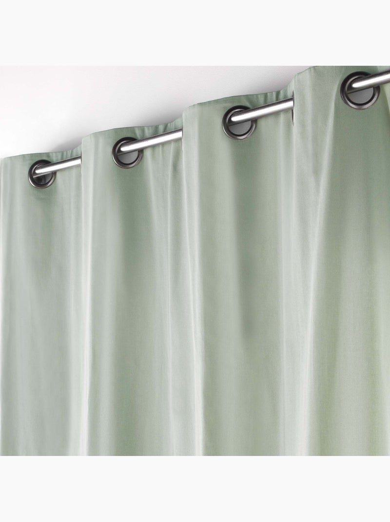 Visillo de decoración de poliéster/algodón reciclado Verde oliva - Kiabi