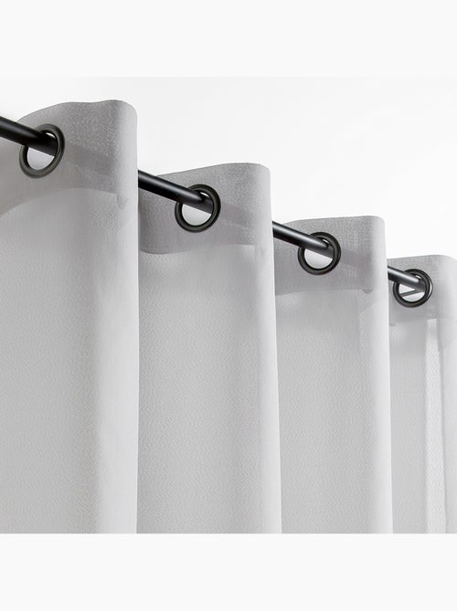 Visillo de efecto natural con hilos en relieve - Kiabi