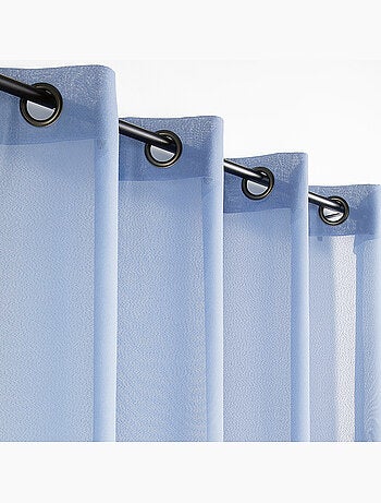 Visillo de efecto natural con hilos en relieve