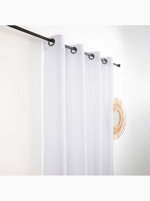 Visillo de efecto natural con hilos en relieve - Kiabi