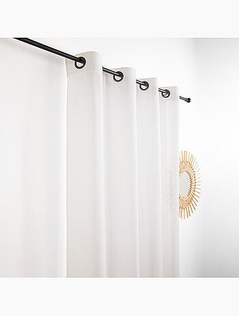 Visillo de efecto natural con hilos en relieve