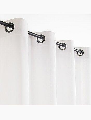 Visillo de efecto natural con hilos en relieve