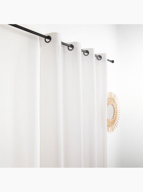Visillo de efecto natural con hilos en relieve - Kiabi