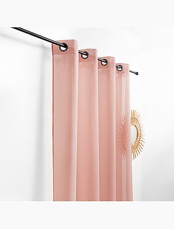 Visillo de efecto natural con hilos en relieve