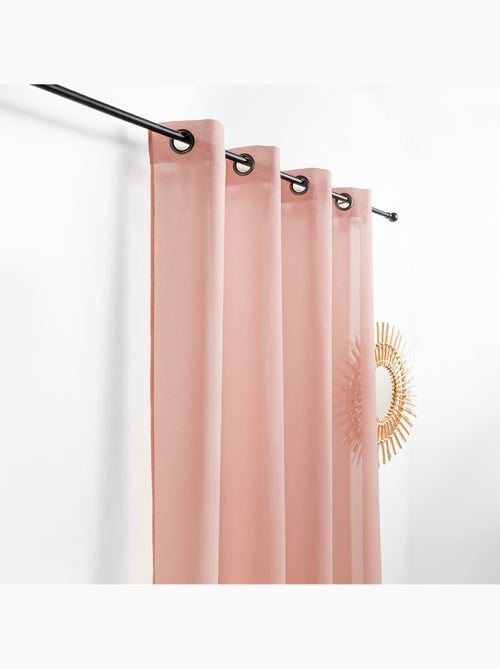 Visillo de efecto natural con hilos en relieve - Kiabi