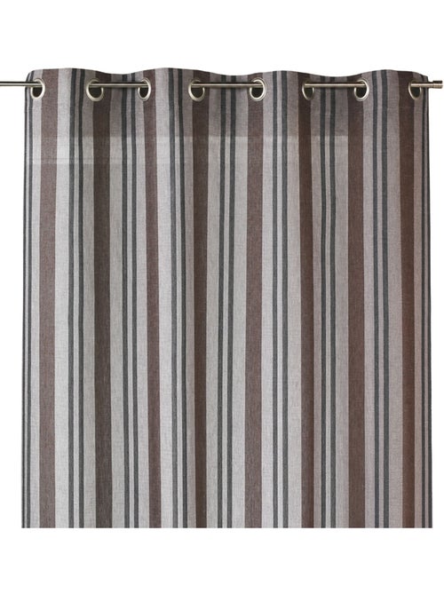Visillo de estameña rayas verticales - Kiabi