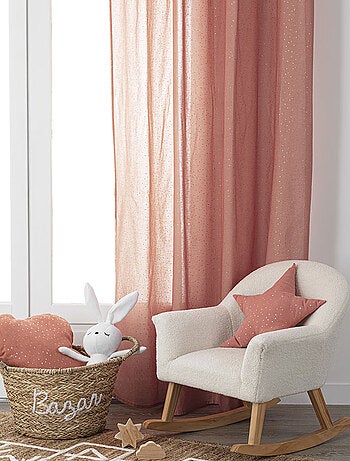 Visillo de gasa de algodón con motivos