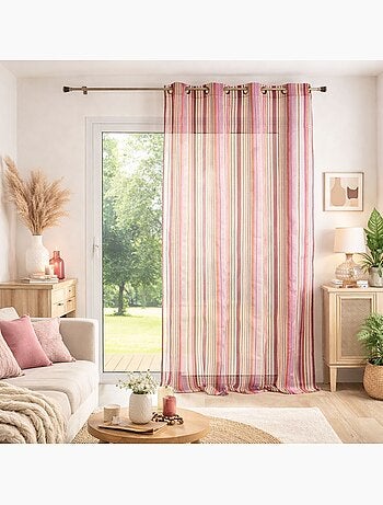 Visillo de organza a rayas