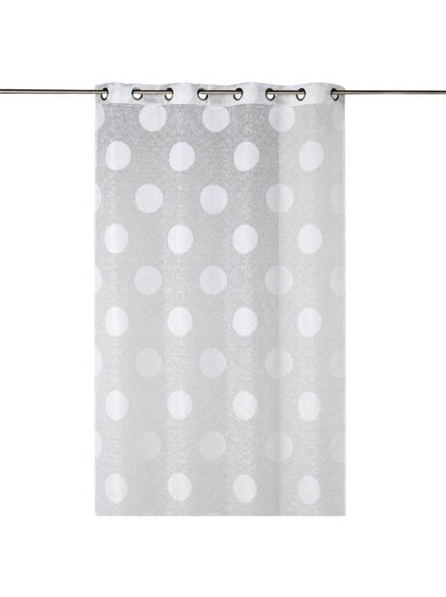 Visillo de organza jacquard bordado motivo redondo grande - Kiabi Visillo de organza jacquard bordado motivo redondo grande - Kiabi