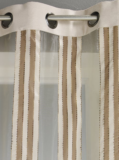 Visillo de Organza Rayas Verticales - Kiabi