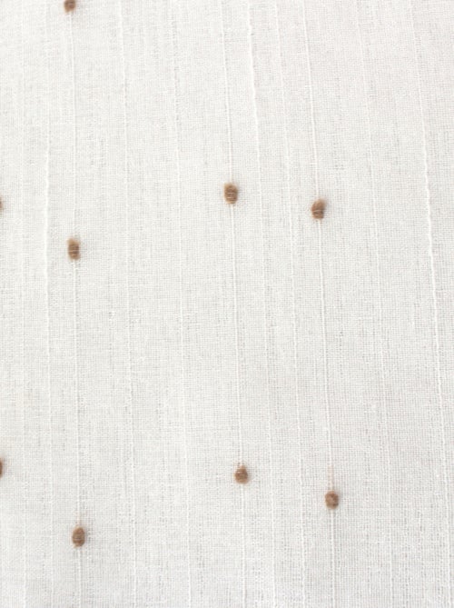 Visillo de plumeti con efecto lino y ojales metálicos - Kiabi Visillo de plumeti con efecto lino y ojales metálicos - Kiabi
