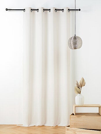 Visillo de poliéster y algodón con tacto suave y flexible