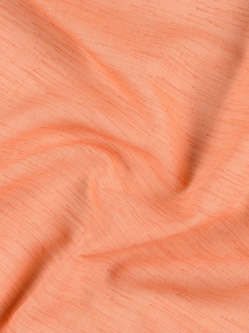 Visillo de poliéster y algodón con tacto suave y flexible Naranja - Kiabi