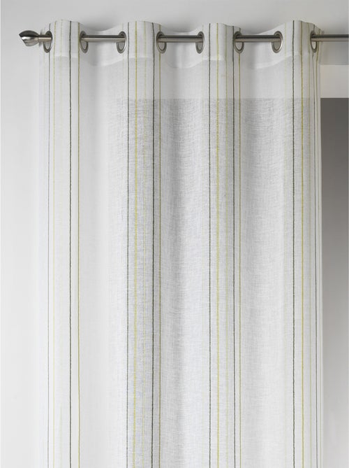 Visillo Diseño en Estameña con Rayas Verticales - Kiabi