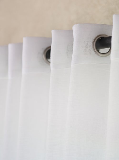 Visillo efecto lino - Kiabi