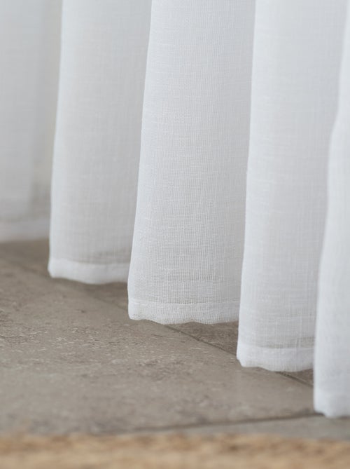 Visillo efecto lino - Kiabi