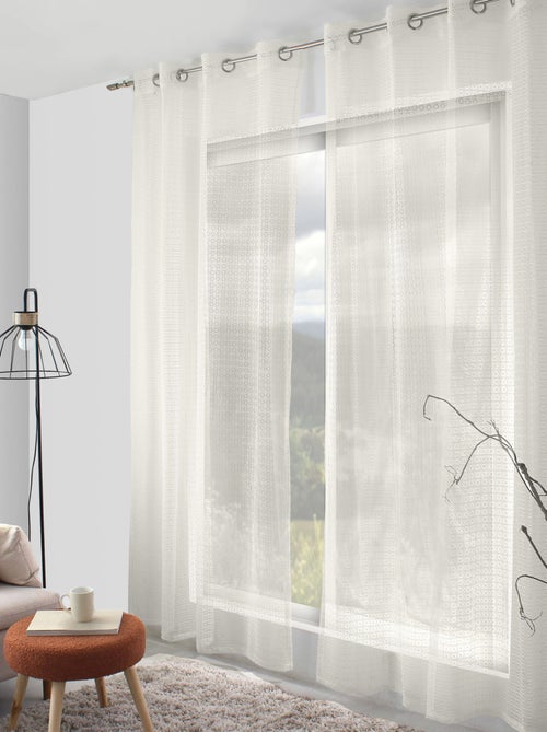 Visillo elegante floral - Kiabi