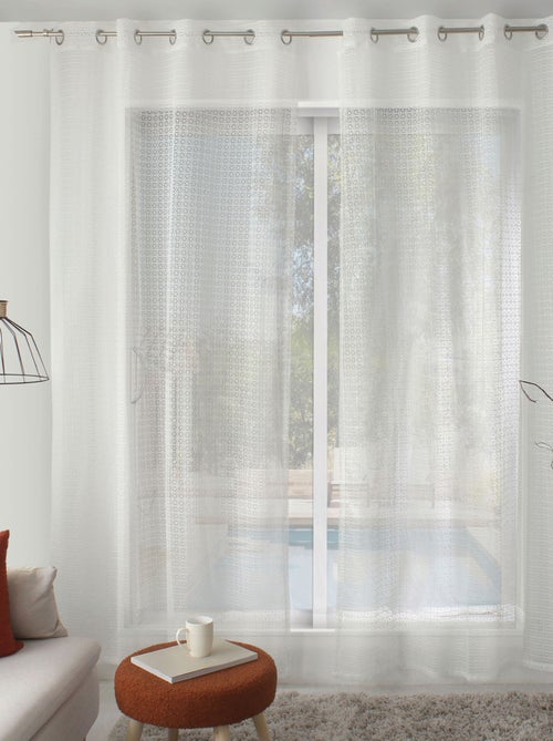 Visillo elegante floral - Kiabi