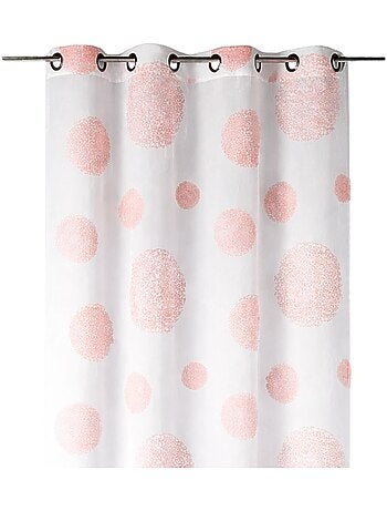 Visillo en Estameña Fantasía Estampado Plata