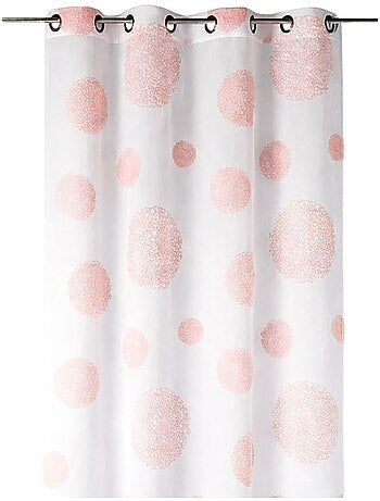 Visillo en Estameña Fantasía Estampado Plata