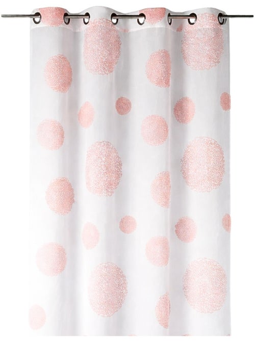 Visillo en Estameña Fantasía Estampado Plata - Kiabi