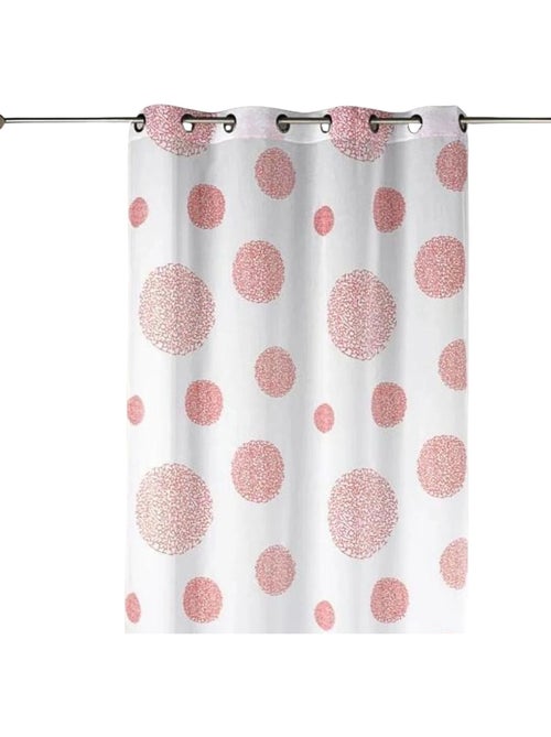 Visillo en Estameña Fantasía Estampado Plata - Kiabi