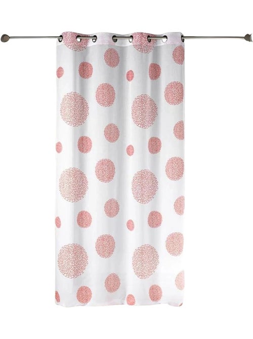 Visillo en Estameña Fantasía Estampado Plata - Kiabi
