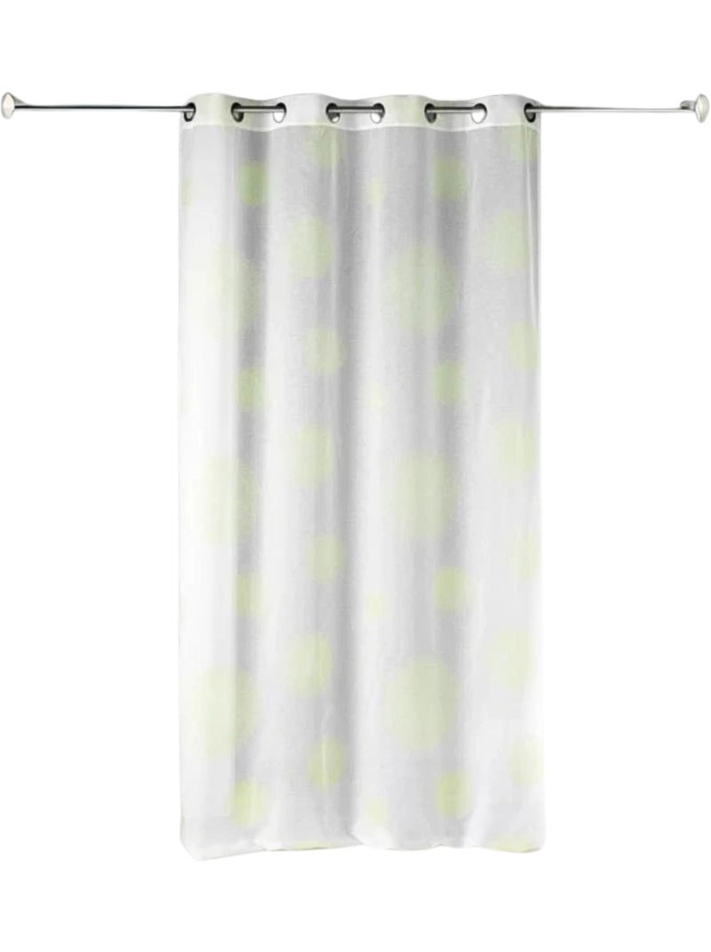 Visillo en Estameña Fantasía Estampado Plata Verde claro - Kiabi