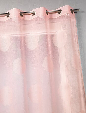 Visillo en estameña grandes lunares