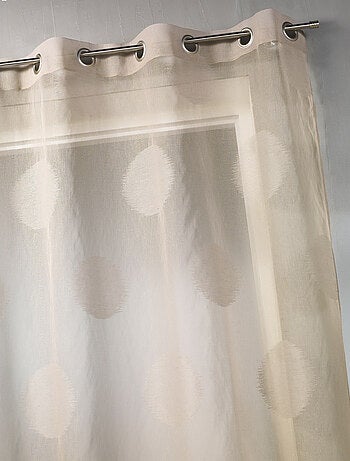 Visillo en estameña grandes lunares