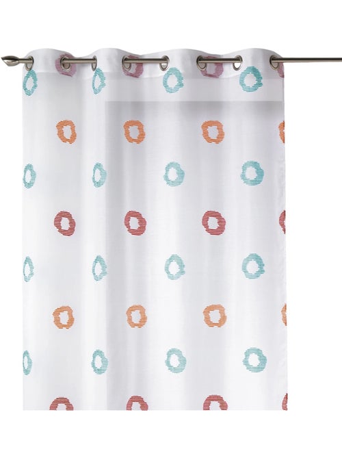 Visillo en Estameña Ligera Estampado Círculo - Kiabi Visillo en Estameña Ligera Estampado Círculo - Kiabi