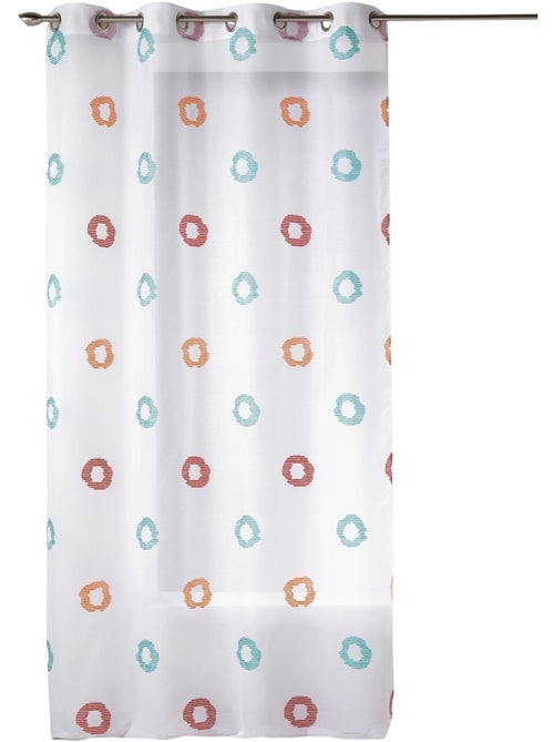 Visillo en Estameña Ligera Estampado Círculo - Kiabi Visillo en Estameña Ligera Estampado Círculo - Kiabi