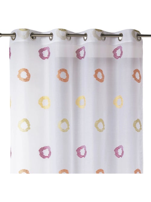 Visillo en Estameña Ligera Estampado Círculo - Kiabi Visillo en Estameña Ligera Estampado Círculo - Kiabi
