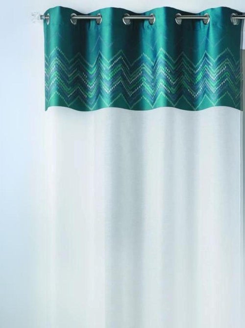 Visillo en jacquard con paramento superior galón - Kiabi