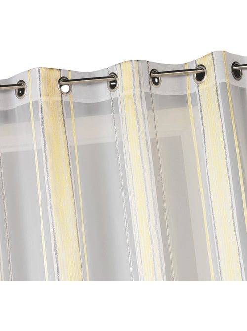 Visillo en jacquard finas rayas verticales - Kiabi Visillo en jacquard finas rayas verticales - Kiabi