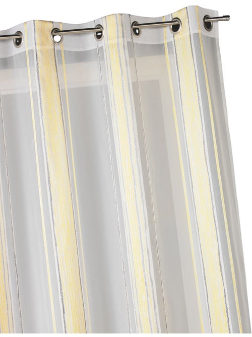 Visillo en jacquard finas rayas verticales - Kiabi Visillo en jacquard finas rayas verticales - Kiabi