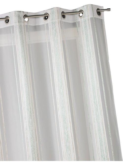 Visillo en jacquard finas rayas verticales - Kiabi Visillo en jacquard finas rayas verticales - Kiabi