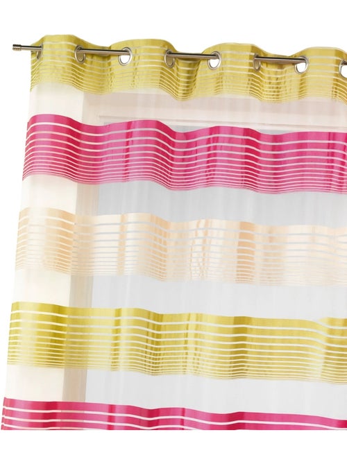 Visillo en organza a finas rayas horizontales - Kiabi Visillo en organza a finas rayas horizontales - Kiabi