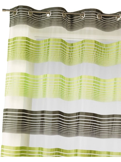 Visillo en organza a finas rayas horizontales - Kiabi Visillo en organza a finas rayas horizontales - Kiabi