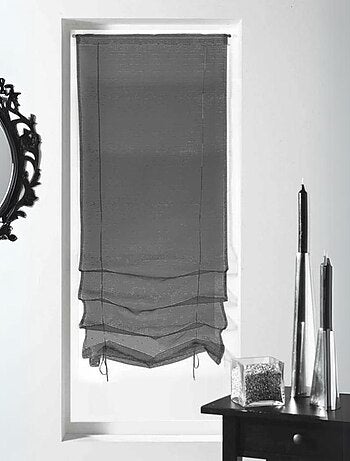 Visillo en organza fantasía 'gota de agua metálica'