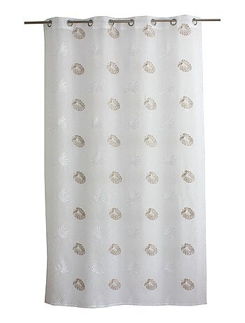Visillo estampado de gasa